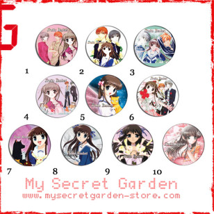 Fruits Basket フルーツバスケット Anime Pinback Button  Badge Set 1a,1b or 1c(or Hair Ties / 4.4 cm Badge / Magnet / Keychain Set )